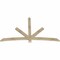 Ekena Millwork Alberta Rough Sawn Timber Gable Bracket, Douglas Fir, 84"W x 49"H x 2"D x 4"F, 14/12 Pitch GBW084X49X0204ALB00RDF - alternate 3